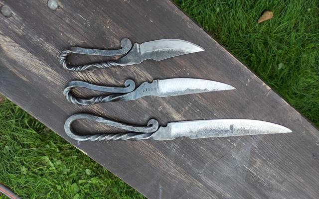 Messer Schmiedekurs im Freilandmuseum Lehde , Foto: Ehrhardt, Lizenz: Museum OSL