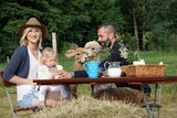 Alpaka Picknick, Foto: Die Alpakaflüsterin, Lizenz: Alpaca Finca Spreewald