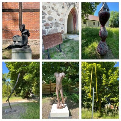 2. Dauerausstellung im Skulpturengarten an der Dorfkirche Wandlitz
