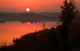 Sonnenuntergang am Schlabendorfer See, Foto: Ralf Donat, Lizenz: Sielmanns Naturlandschaft Wanninchen