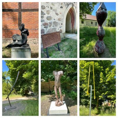 9. Künstlergespräch im Skulpturengarten an der Dorfkirche Wandlitz – Marguerite Blume-Cárdenas