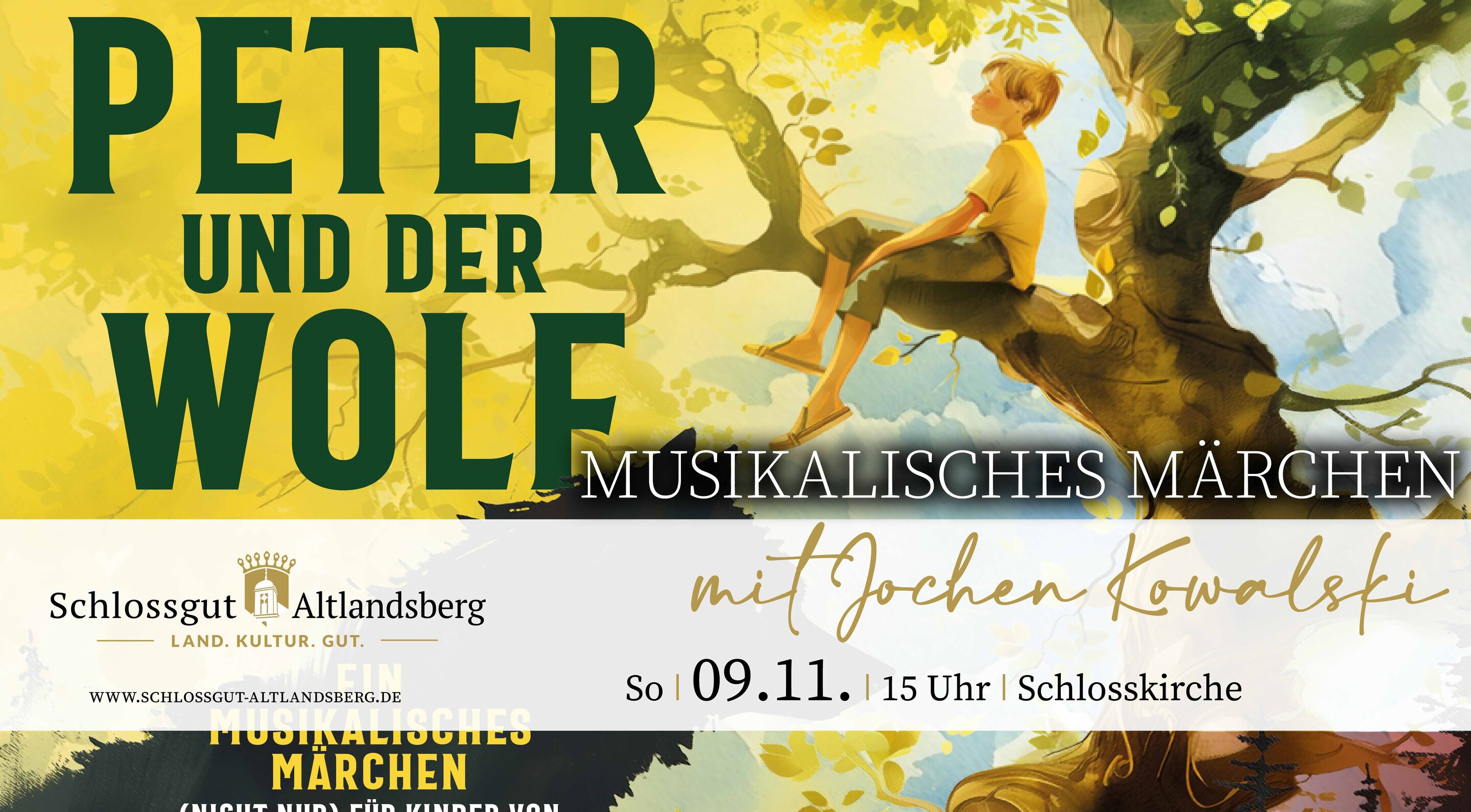 Peter und der Wolf Screen, Foto: Alexander Ahlert, Lizenz: Schlossgut Altlandsberg