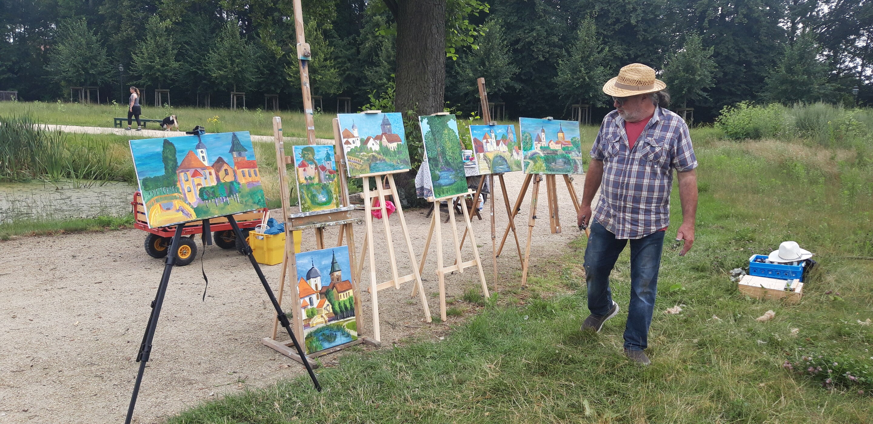 Freiluftmalen mit Frank Toussaint, Foto: Frank Toussaint, Lizenz: Frank Toussaint