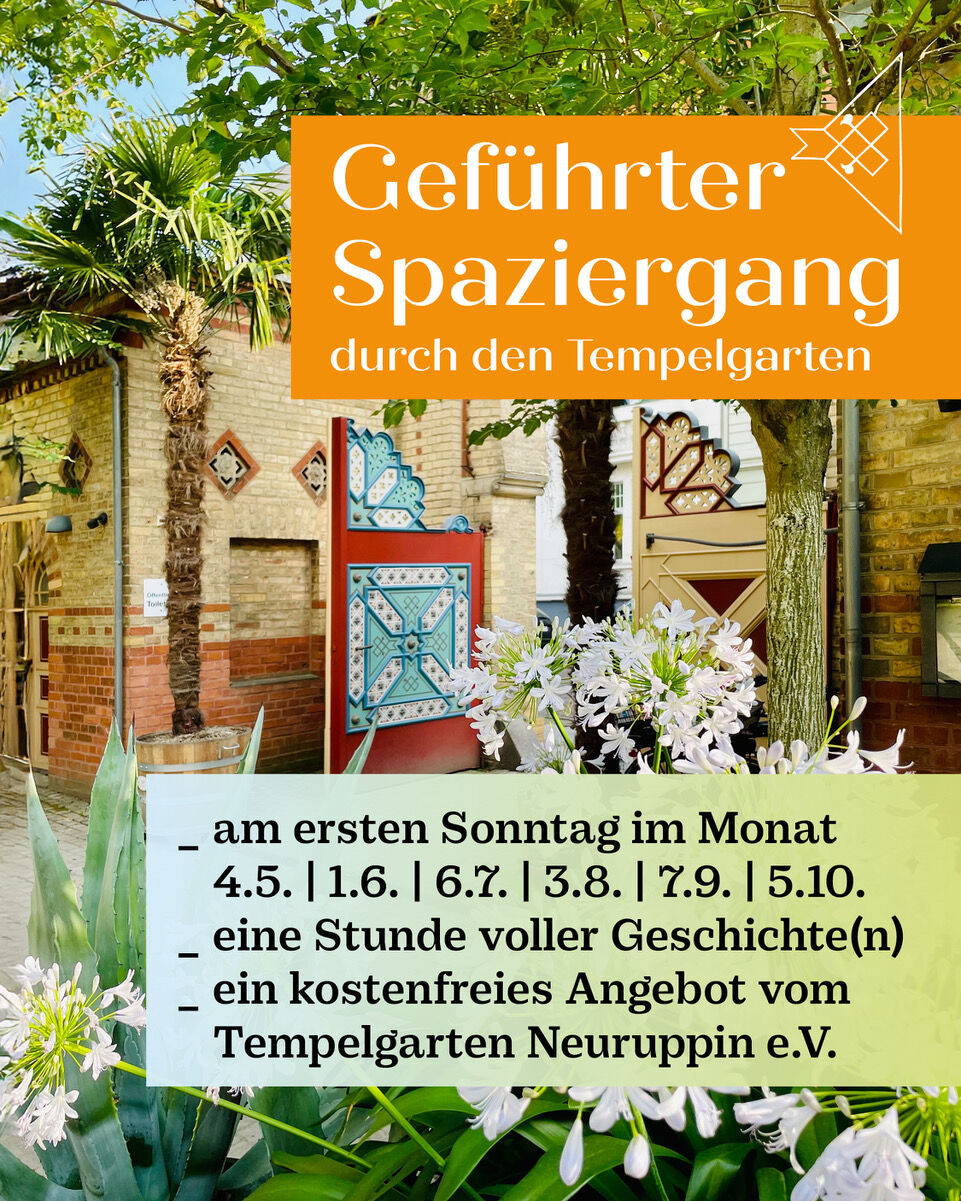 kostenlose Führung, Foto: Tempelgarten Neuruppin e.V., Lizenz: Tempelgarten Neuruppin e.V.