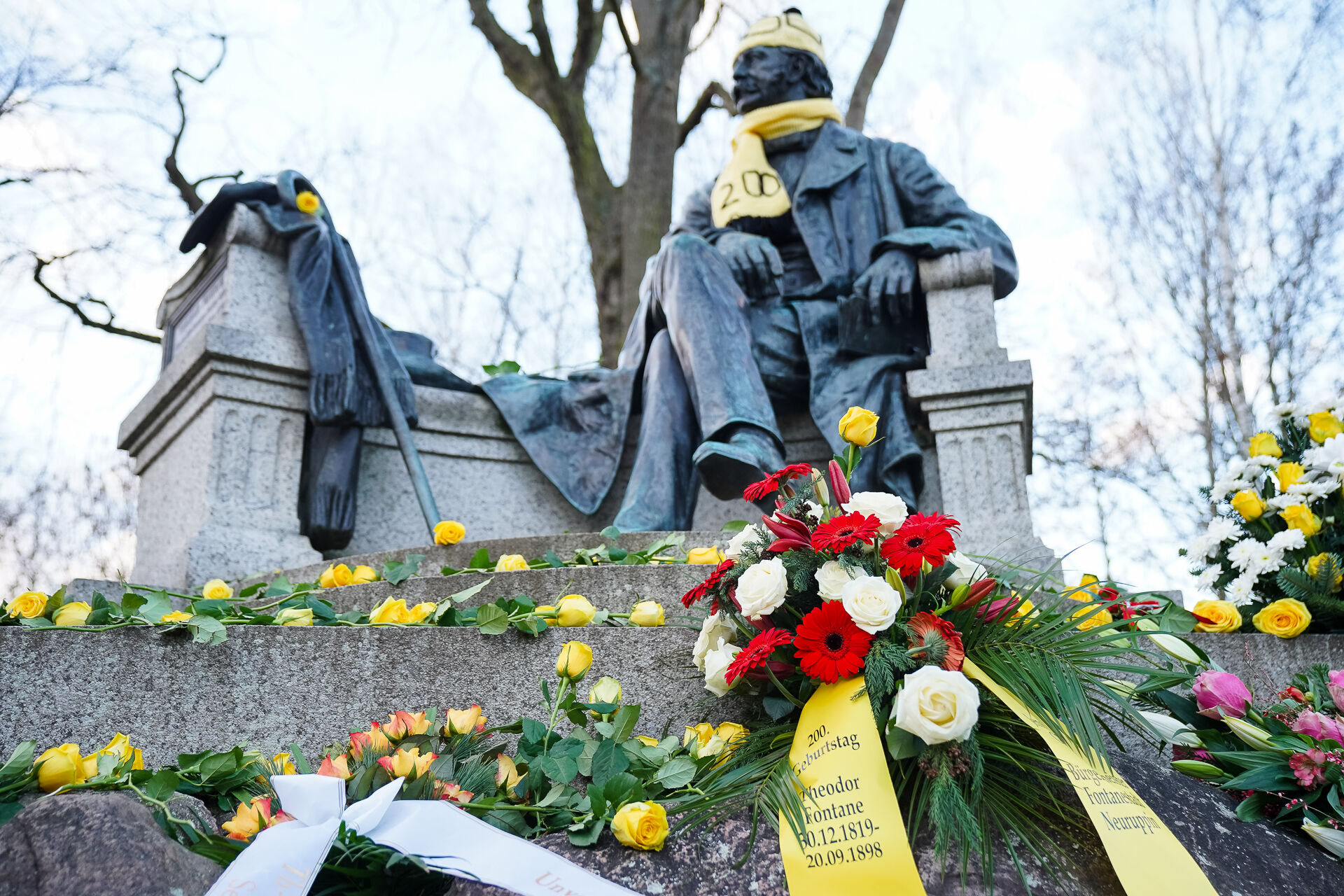 Fontane-Denkmal, Foto: Andreas Kunow, Lizenz: Stadtverwaltung Neuruppin