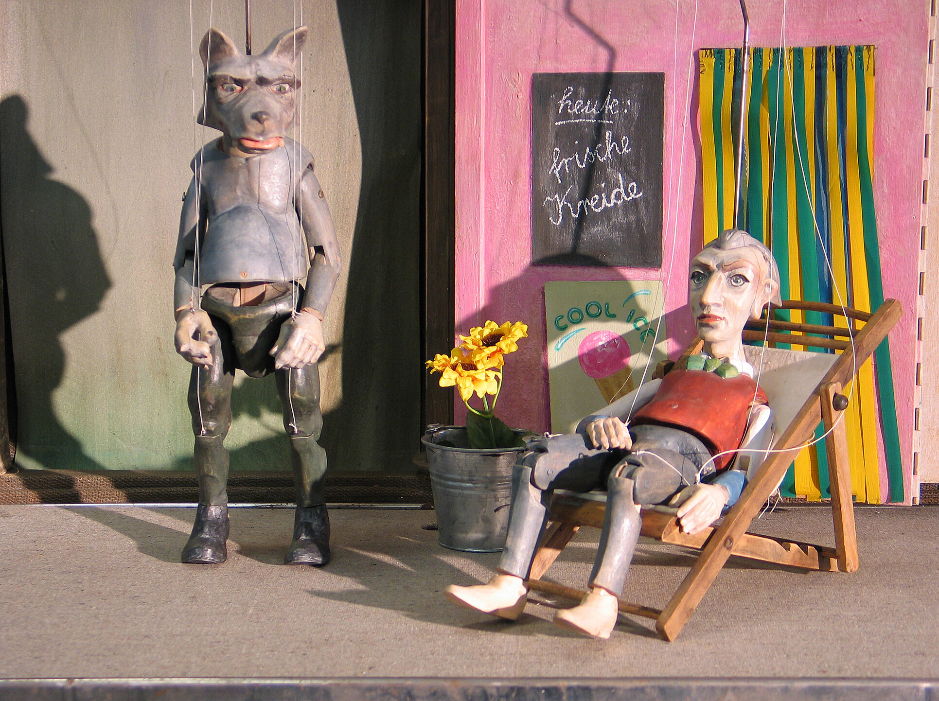 Der Wolf braucht Kreide, Foto: Jost Braun / VG Bild-Kunst, Lizenz: Jost Braun / VG Bild-Kunst