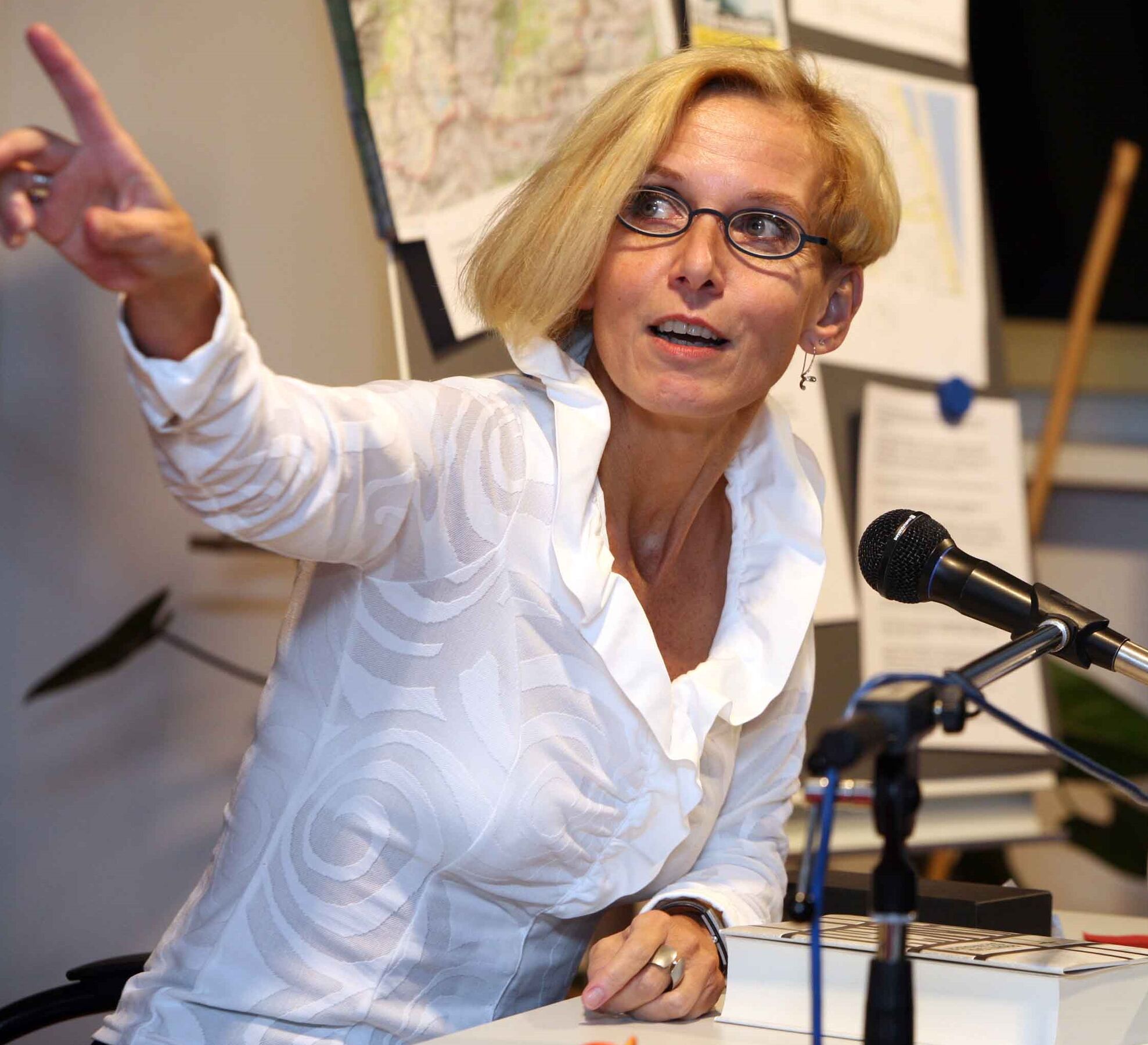 Kriminalautorin Franziska Steinhauer ist im Museum Schloss Doberlug zu Gast. , Foto: Michael Helbig, Lizenz: Michael Helbig